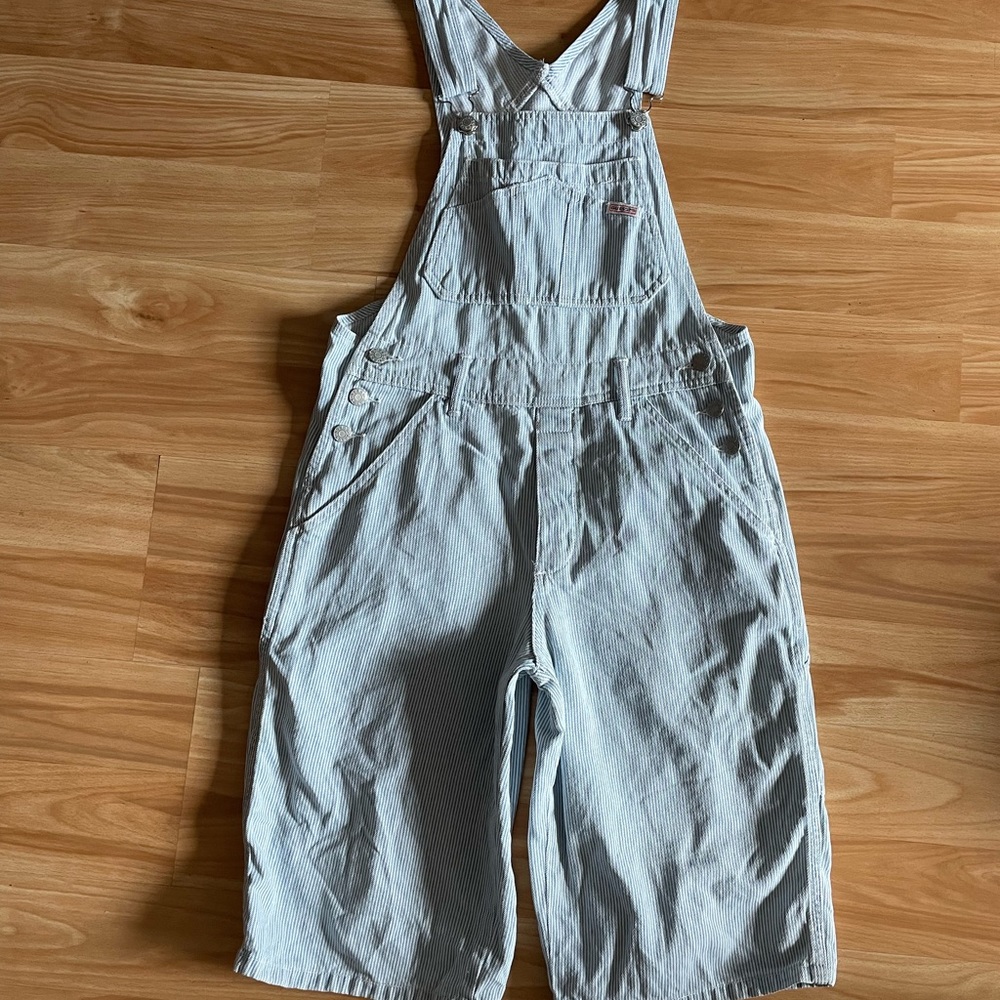 Super Cute Vintage Guess Jeans Denim Shorts Overalls - Sz 1 (S)